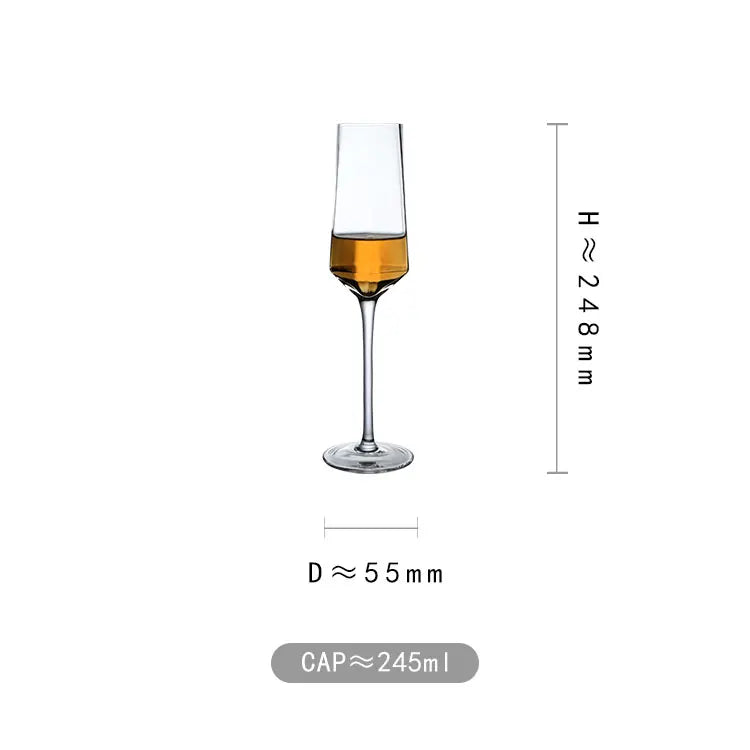 Tasse en verre créative de Phnom Penh, accessoires de bar rétro, verre à cocktail, champagne, vin rouge, gobelet en cristal, tasse à eau, ensemble de vin