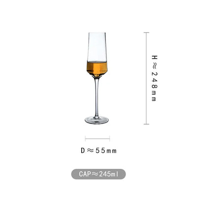 Tasse en verre créative de Phnom Penh, accessoires de bar rétro, verre à cocktail, champagne, vin rouge, gobelet en cristal, tasse à eau, ensemble de vin