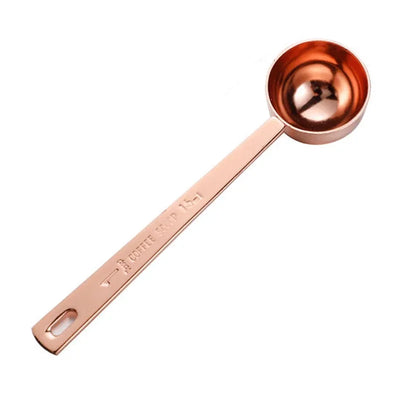 Cuillère à mesurer en acier inoxydable, cuillère à café, cuillère à soupe à long manche, cuillère à mesurer en or rose, cuillère à sucre en poudre, cuillère à épices, outils de cuisine