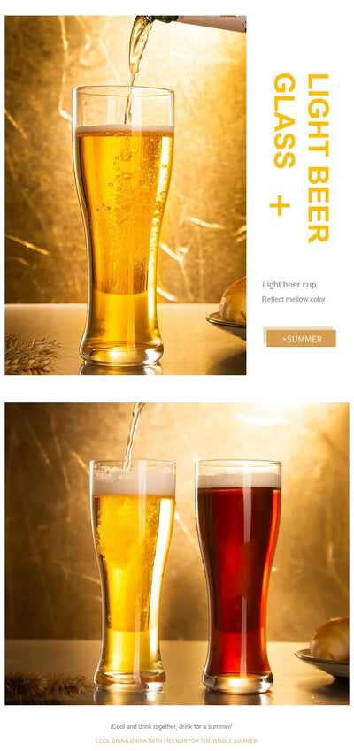 Chope à bière en cristal de grande capacité pour cocktails, tasse créative en cristal de luxe, verre réutilisable, articles de bar, brassage maison