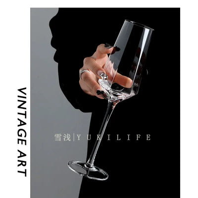 Tasse en verre créative de Phnom Penh, accessoires de bar rétro, verre à cocktail, champagne, vin rouge, gobelet en cristal, tasse à eau, ensemble de vin