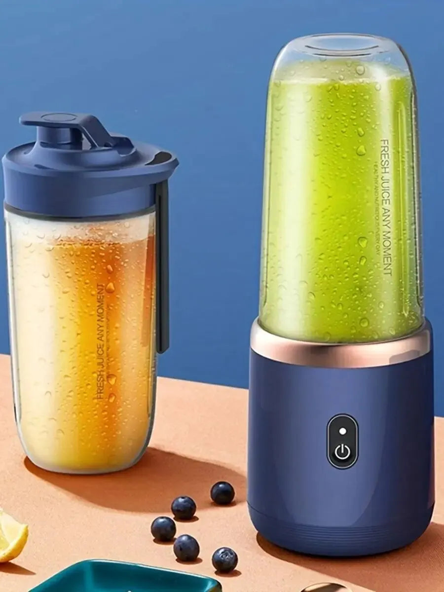 Mélangeur de fruits USB multifonction à double tasse, presse-agrumes, mélangeur électrique portable, légumes, salade, lait, nourriture, milkshake, machine à jus