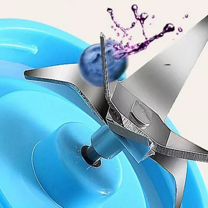 1 presse-agrumes électrique 380 ml pour la maison, rechargeable par USB, mixeur, bouteille de sport, tasse de jus, Kitchenaid