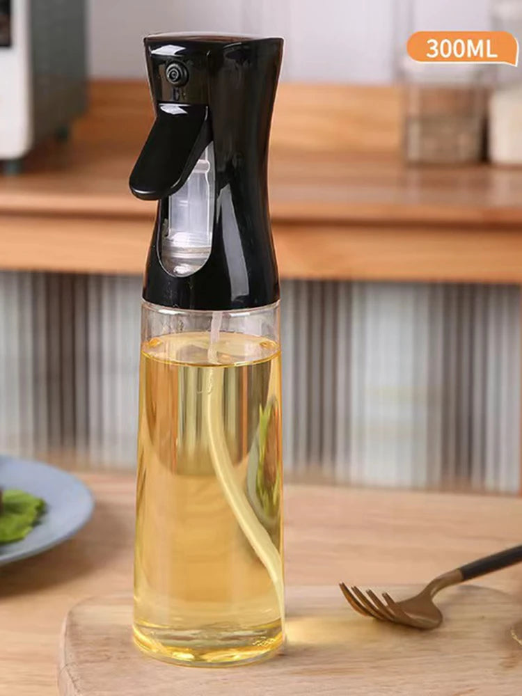 1 flacon pulvérisateur d'huile d'olive de 300 ml pour la cuisine, distributeur de récipients d'assaisonnement pour sauce soja et vinaigre pour le camping, le barbecue, la cuisson de la salade