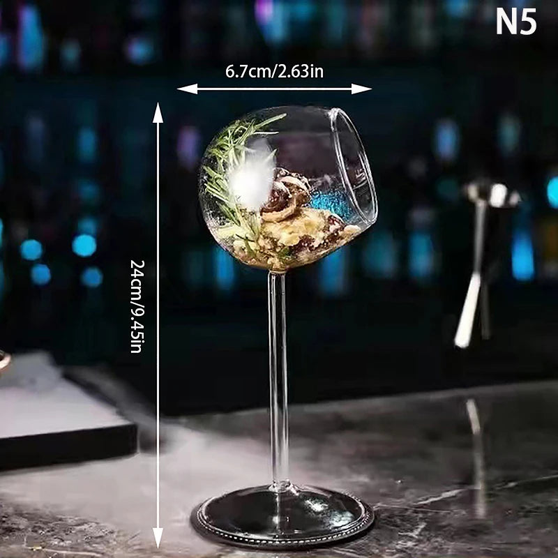 Verre à cocktail créatif en forme d'épine de poisson, gobelet en verre pour bar, KTV, discothèque, fête, tasse à boire, pieuvre, verre à jus de vin en forme d'oiseau