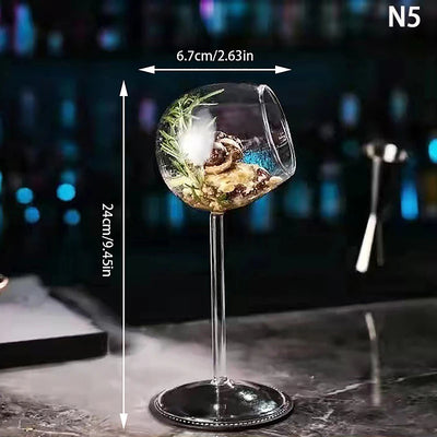 Verre à cocktail créatif en forme d'épine de poisson, gobelet en verre pour bar, KTV, discothèque, fête, tasse à boire, pieuvre, verre à jus de vin en forme d'oiseau