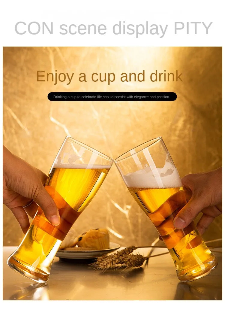 Chope à bière en cristal de grande capacité pour cocktails, tasse créative en cristal de luxe, verre réutilisable, articles de bar, brassage maison