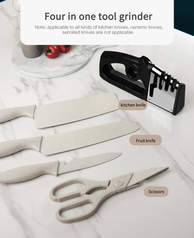 Aiguiseurs de cuisine Aiguiseur rapide ménager Aiguiseurs de couteaux de cuisine portatifs Outil d'affûtage multifonctionnel pour couteaux