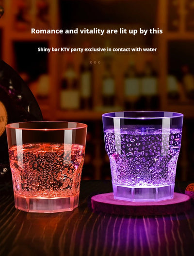 Verre lumineux à LED clignotant pour boissons, festival, Noël, vin, bière, whisky, pour bars, KTV, fête