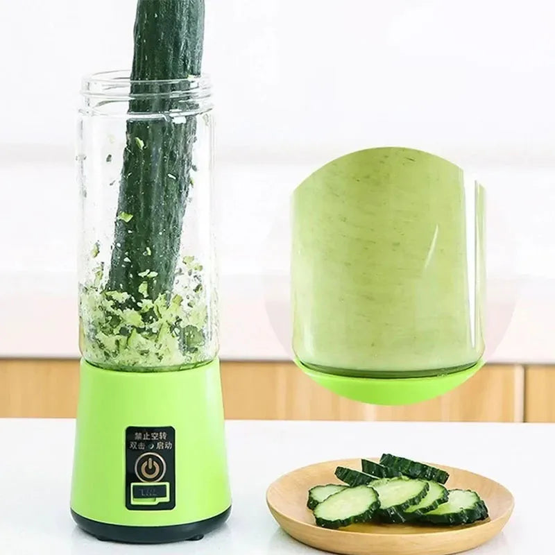 1 presse-agrumes électrique 380 ml pour la maison, rechargeable par USB, mixeur, bouteille de sport, tasse de jus, Kitchenaid