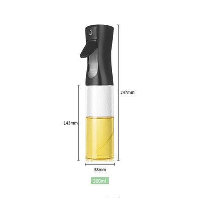 1 flacon pulvérisateur d'huile d'olive de 300 ml pour la cuisine, distributeur de récipients d'assaisonnement pour sauce soja et vinaigre pour le camping, le barbecue, la cuisson de la salade