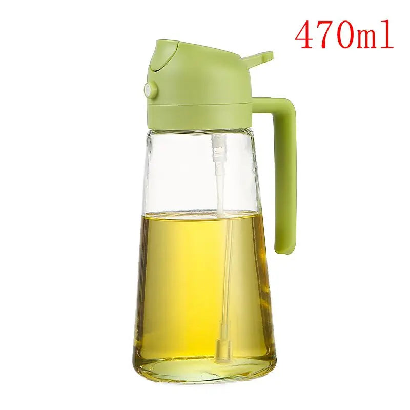 1 flacon pulvérisateur d'huile d'olive de 300 ml pour la cuisine, distributeur de récipients d'assaisonnement pour sauce soja et vinaigre pour le camping, le barbecue, la cuisson de la salade