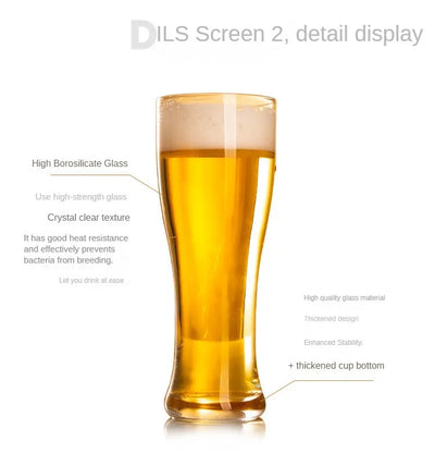 Chope à bière en cristal de grande capacité pour cocktails, tasse créative en cristal de luxe, verre réutilisable, articles de bar, brassage maison