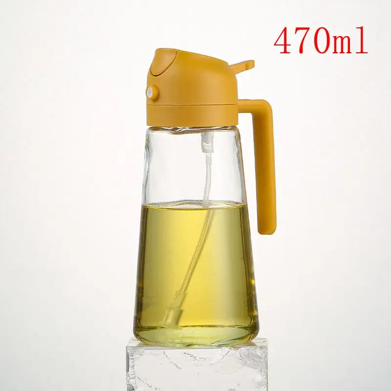 1 flacon pulvérisateur d'huile d'olive de 300 ml pour la cuisine, distributeur de récipients d'assaisonnement pour sauce soja et vinaigre pour le camping, le barbecue, la cuisson de la salade