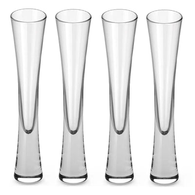 Flûtes à champagne Ereganto Flûtes à paillettes Tasses transparentes Vin à bulles Tulipe Cocktail pour bar Fête Cadeau Mariage Verres à vin pétillant