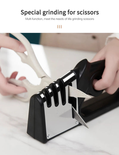 Aiguiseurs de cuisine Aiguiseur rapide ménager Aiguiseurs de couteaux de cuisine portatifs Outil d'affûtage multifonctionnel pour couteaux