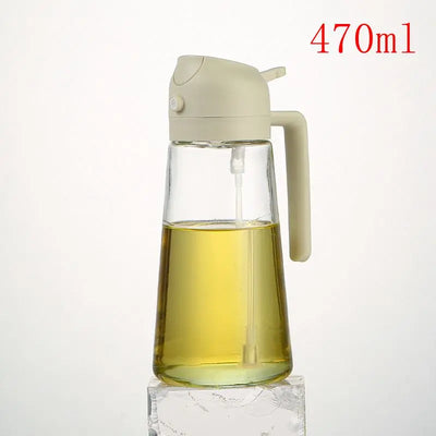 1 flacon pulvérisateur d'huile d'olive de 300 ml pour la cuisine, distributeur de récipients d'assaisonnement pour sauce soja et vinaigre pour le camping, le barbecue, la cuisson de la salade